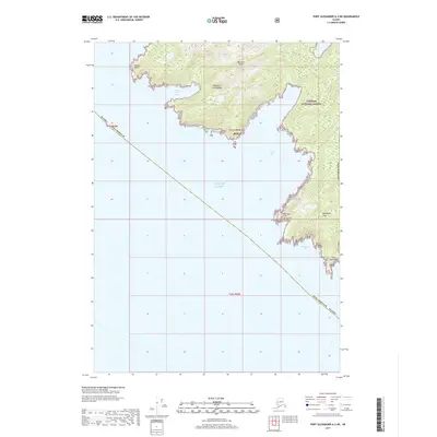 2017 Map of Port Alexander A-3 NE, 2017 Print
