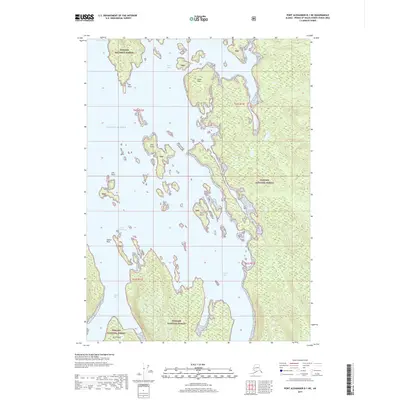 2017 Map of Port Alexander B-1 NE, 2017 Print