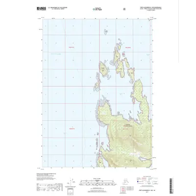 2017 Map of Port Alexander B-1 NW, 2017 Print