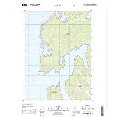 2017 Map of Port Alexander B-1 SW, 2017 Print