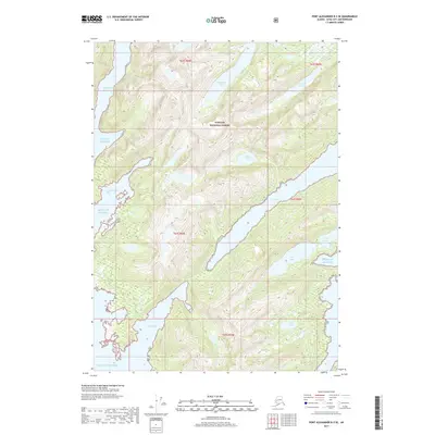 2017 Map of Port Alexander B-3 SE, 2017 Print