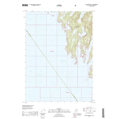 2017 Map of Port Alexander B-3 SW, 2017 Print
