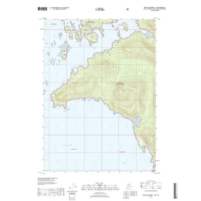 2017 Map of Port Alexander C-1 SW, 2017 Print