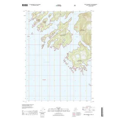 2017 Map of Port Alexander C-4 NW, 2017 Print