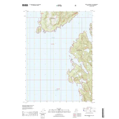 2017 Map of Port Alexander C-4 SE, 2017 Print