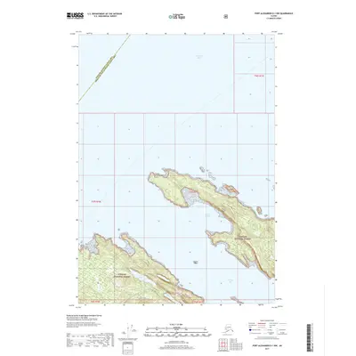 2017 Map of Port Alexander D-1 NW, 2017 Print