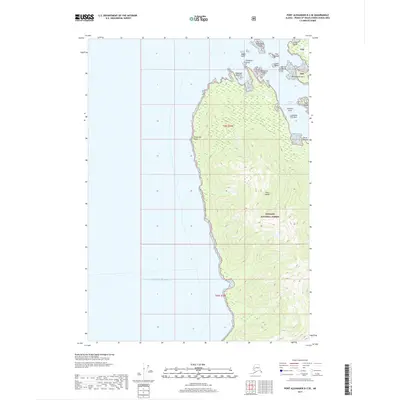 2017 Map of Port Alexander D-2 SE, 2017 Print