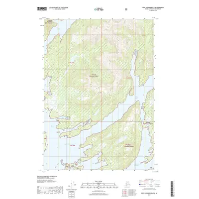 2017 Map of Port Alexander D-4 SW, 2017 Print