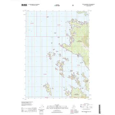 2017 Map of Port Alexander D-5 NE, 2017 Print