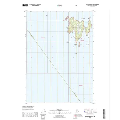 2017 Map of Port Alexander D-5 SW, 2017 Print