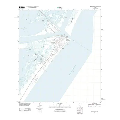 2010 Map of Port Aransas, 2010 Print