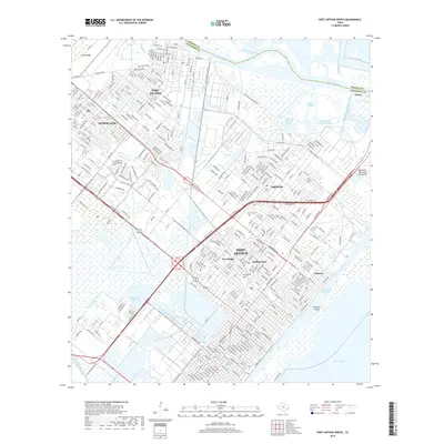 2019 Map of Port Arthur North, 2019 Print