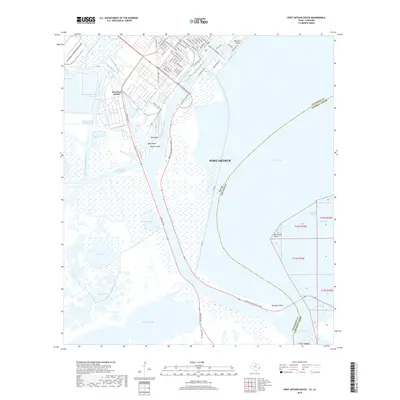 2019 Map of Port Arthur South, 2019 Print