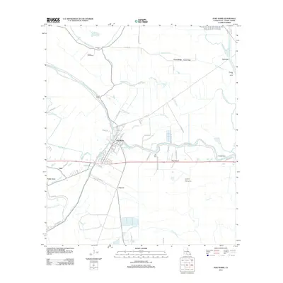 2012 Map of Port Barre, 2012 Print