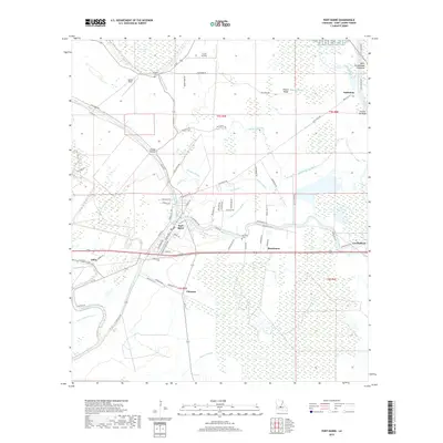 2018 Map of Port Barre, 2018 Print