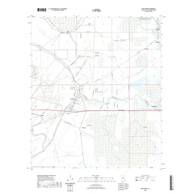 2020 Map of Port Barre, 2020 Print
