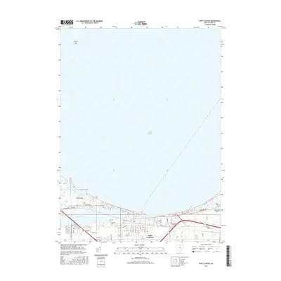 2016 Map of Port Clinton, 2016 Print