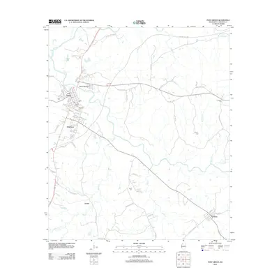 2012 Map of Port Gibson, 2012 Print