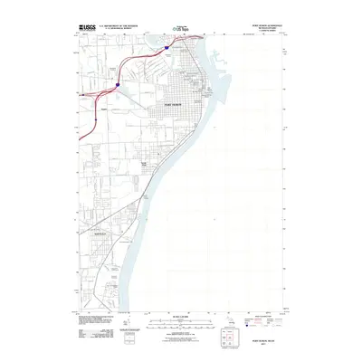 2011 Map of Port Huron, 2011 Print
