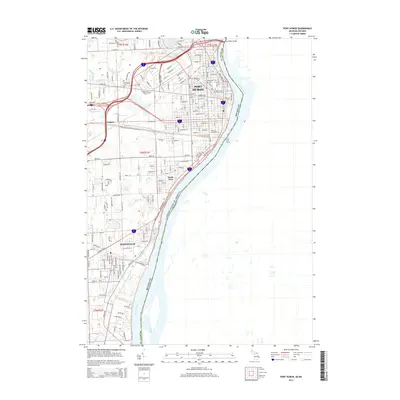 2014 Map of Port Huron, 2014 Print
