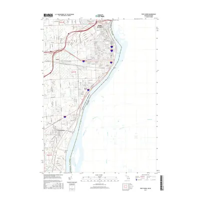 2017 Map of Port Huron, 2017 Print