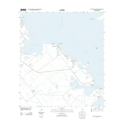 2013 Map of Port Lavaca East, 2013 Print