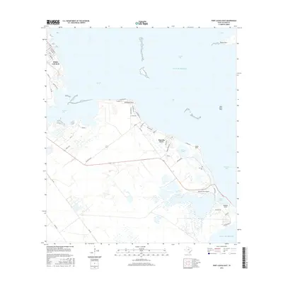 2016 Map of Port Lavaca East, 2016 Print