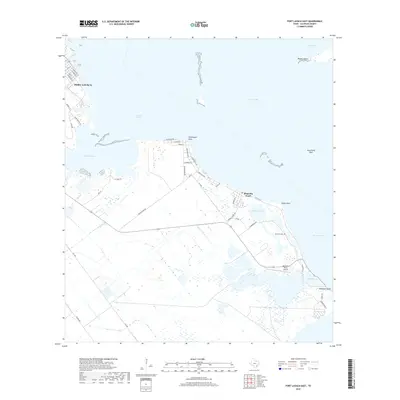 2019 Map of Port Lavaca East, 2019 Print
