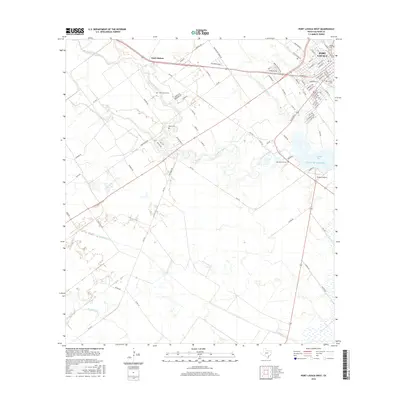 2016 Map of Port Lavaca West, 2016 Print