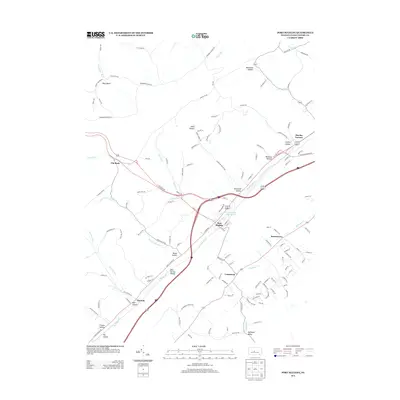 2013 Map of Port Matilda, 2013 Print