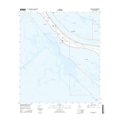 2015 Map of Port Sulphur, 2015 Print