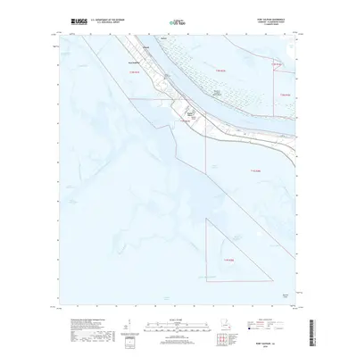 2018 Map of Port Sulphur, 2018 Print