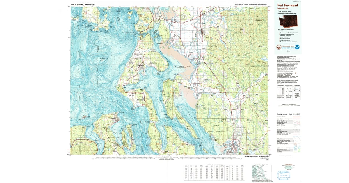 1990s Maps of Lake Ketchum WA - Port Townsend Island County Wa Usgs Topo 1993 Og 1200x630