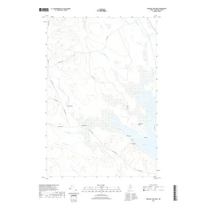 2018 Map of Portage Lake West, 2018 Print