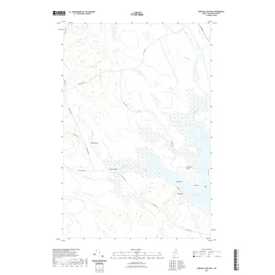 2021 Map of Portage Lake West, 2021 Print