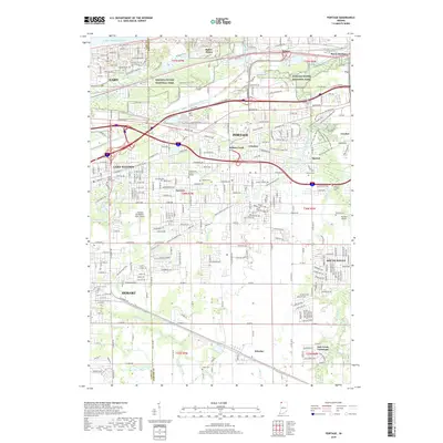 2019 Map of Portage, 2019 Print