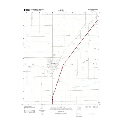 2012 Map of Portageville, 2012 Print