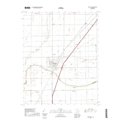 2017 Map of Portageville, 2017 Print