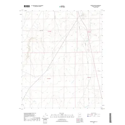 2018 Map of Porter Canyon, 2018 Print
