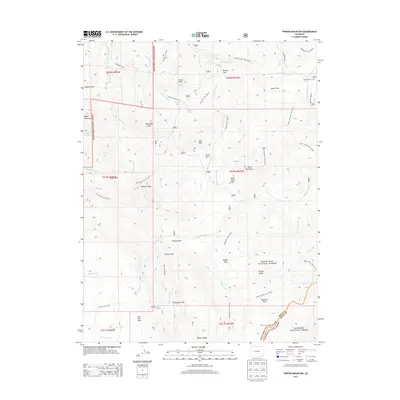 2013 Map of Porter Mountain, 2013 Print