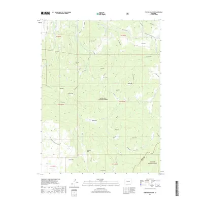 2019 Map of Porter Mountain, 2019 Print