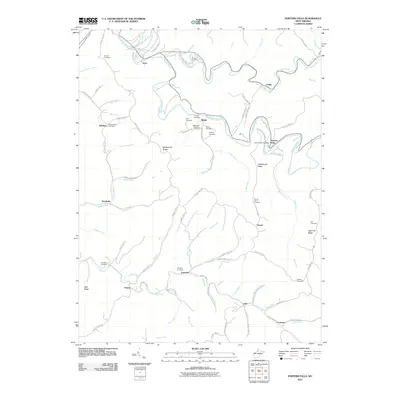 2011 Map of Porters Falls, 2011 Print