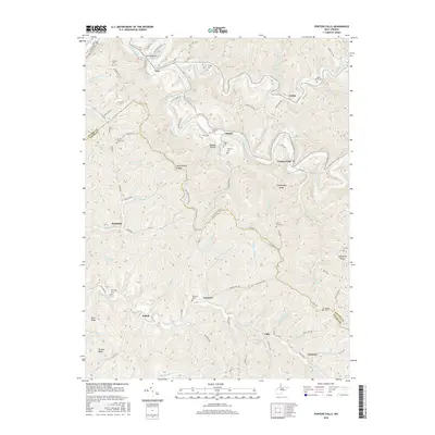 2016 Map of Porters Falls, 2016 Print