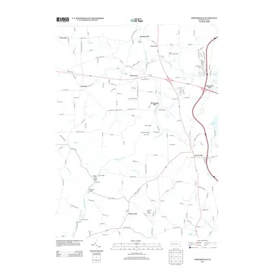 2013 Map of Portersville, 2013 Print