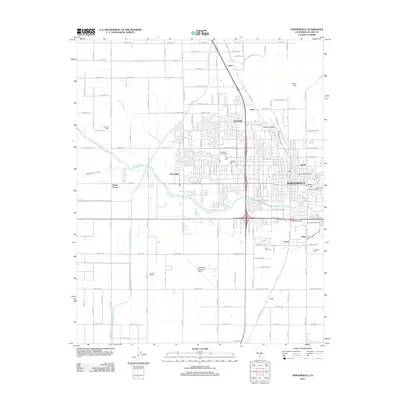 2012 Map of Porterville, 2012 Print