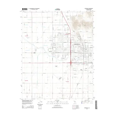 2015 Map of Porterville, 2015 Print
