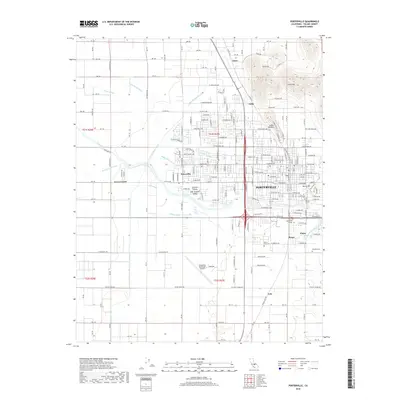 2018 Map of Porterville, 2018 Print