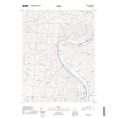 2019 Map of Portland, 2019 Print