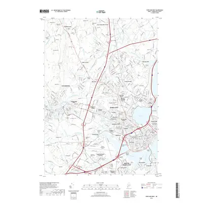 2018 Map of Portland West, 2018 Print