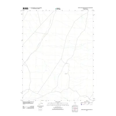 2012 Map of Portuguese Mountain NW, 2012 Print